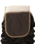 hand tied 4x4 lace natural black jerry curly hair weave