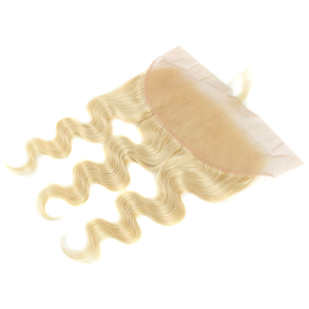 tangle free body wave 613 blonde 13*4 lace closure hair weave