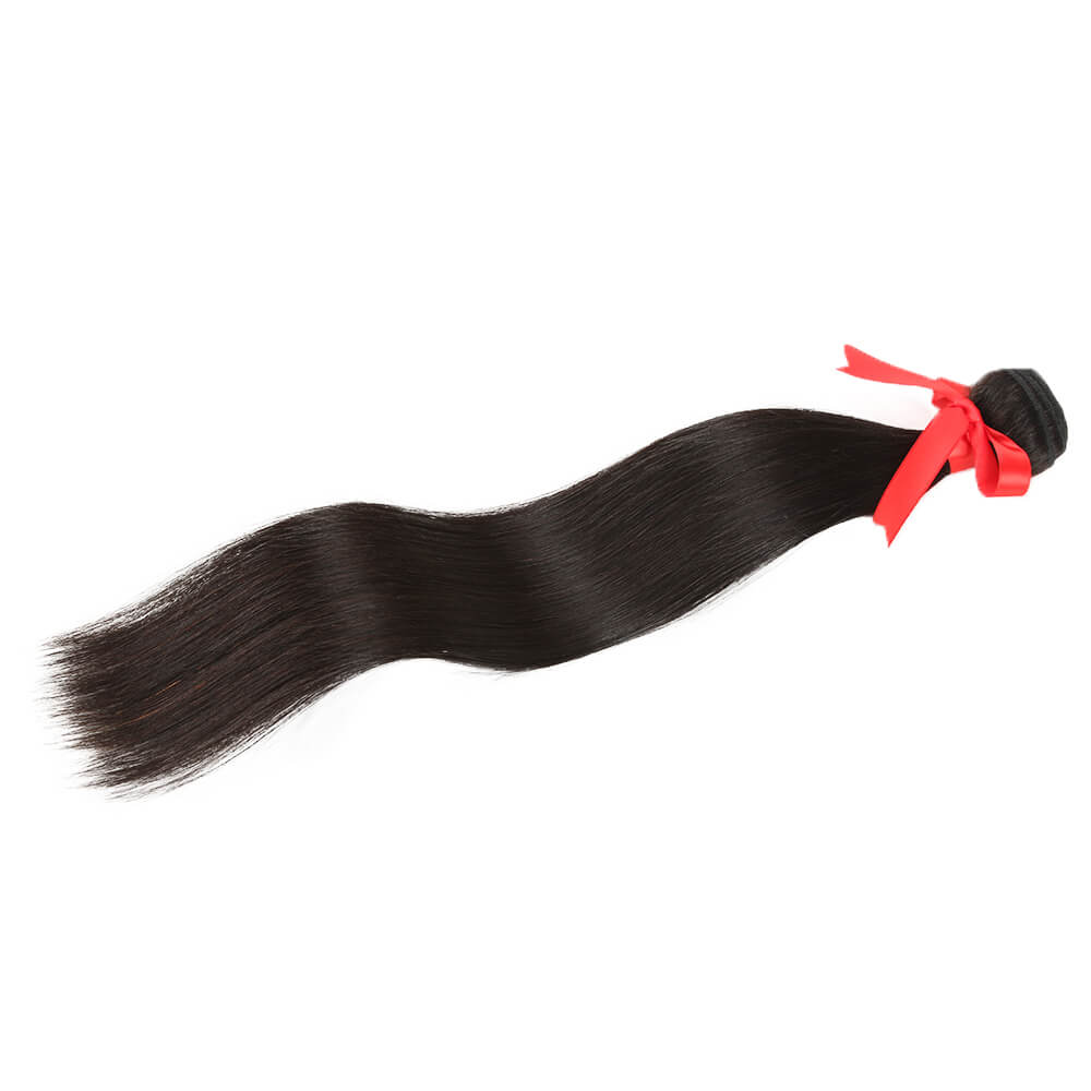 black silky straight human hair bundles no split end