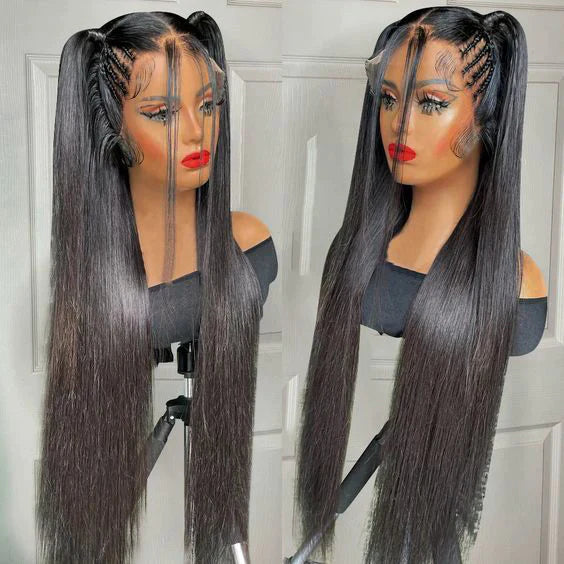 hd lace wigs human hair straight 13x6 frontal wig for a sleek look