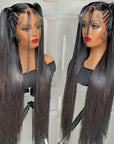 hd lace wigs human hair straight 13x6 frontal wig for a sleek look