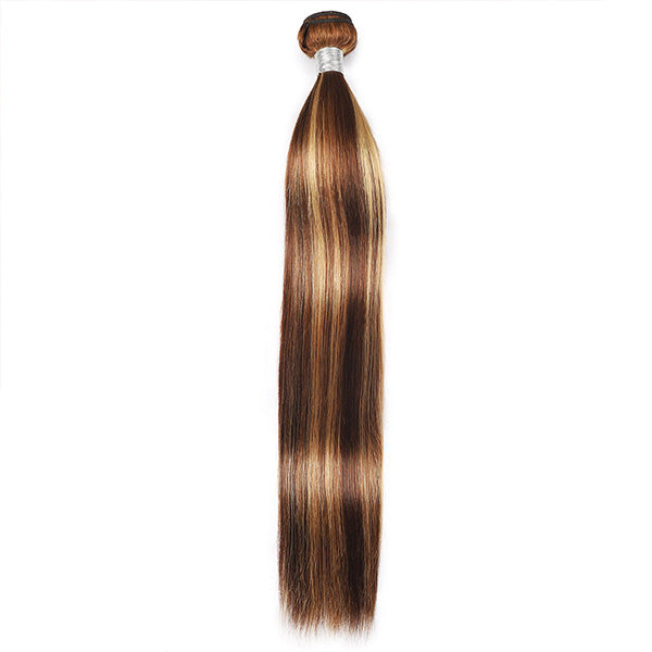 honey blonde highlight brazilian straight human hair weave piano color hair 1 bundle