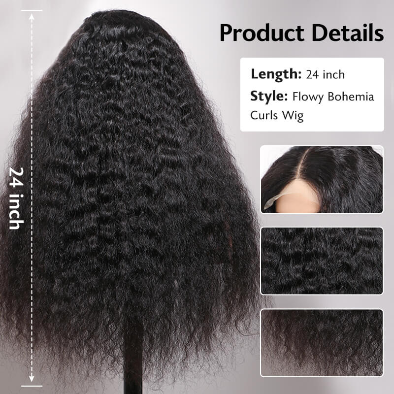 glueless lace wigs with pre-plucked hairline for seamless, curly hairstyles
