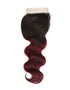 qvr t1b/99j wavy human hair with lace closure