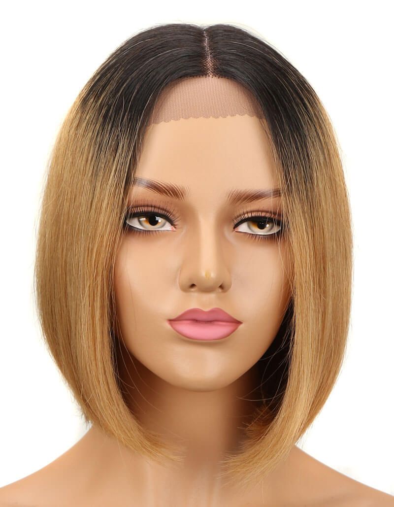sleek 10" bob wigs perfect for black women’s natural look