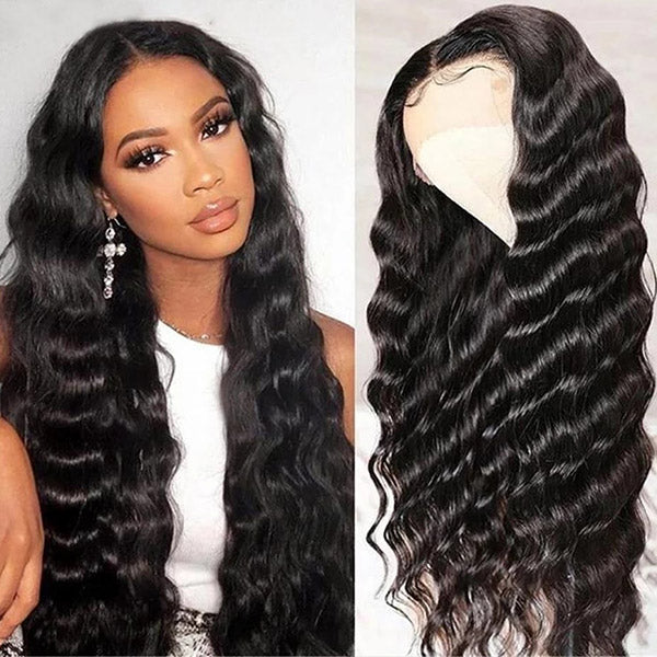 qvr hd lace wigs glueless loose deep wave 13x4 lace frontal for black women