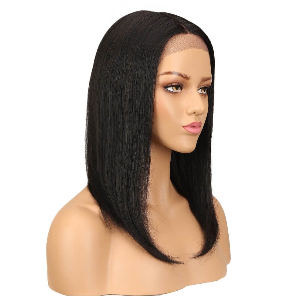 glueless 16 inch human hair bob wigs for everyday chic